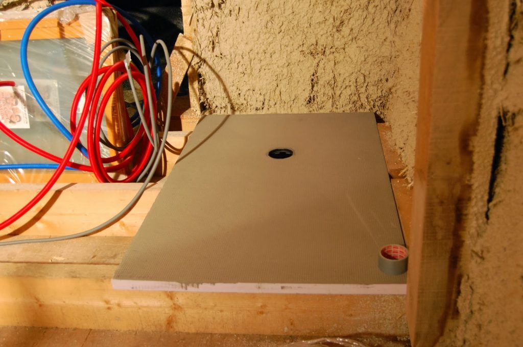 coller receveur douche sur osb