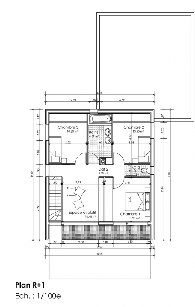 dimensions baignoire standard
