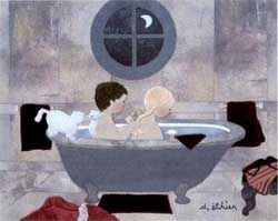 douche avec baignoire sabot