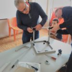 douche avec paroi en verre