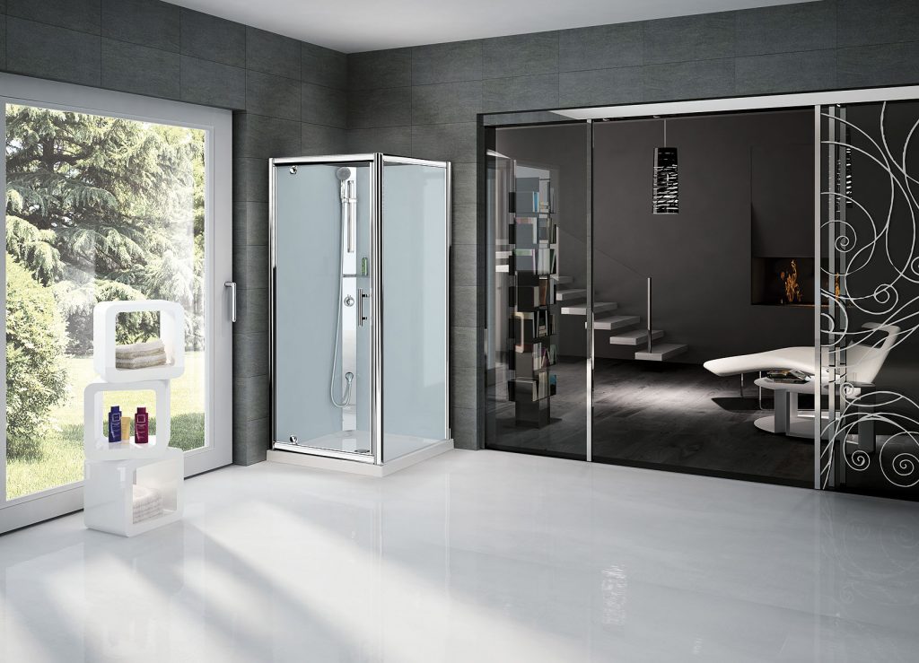 douche baignoire verre