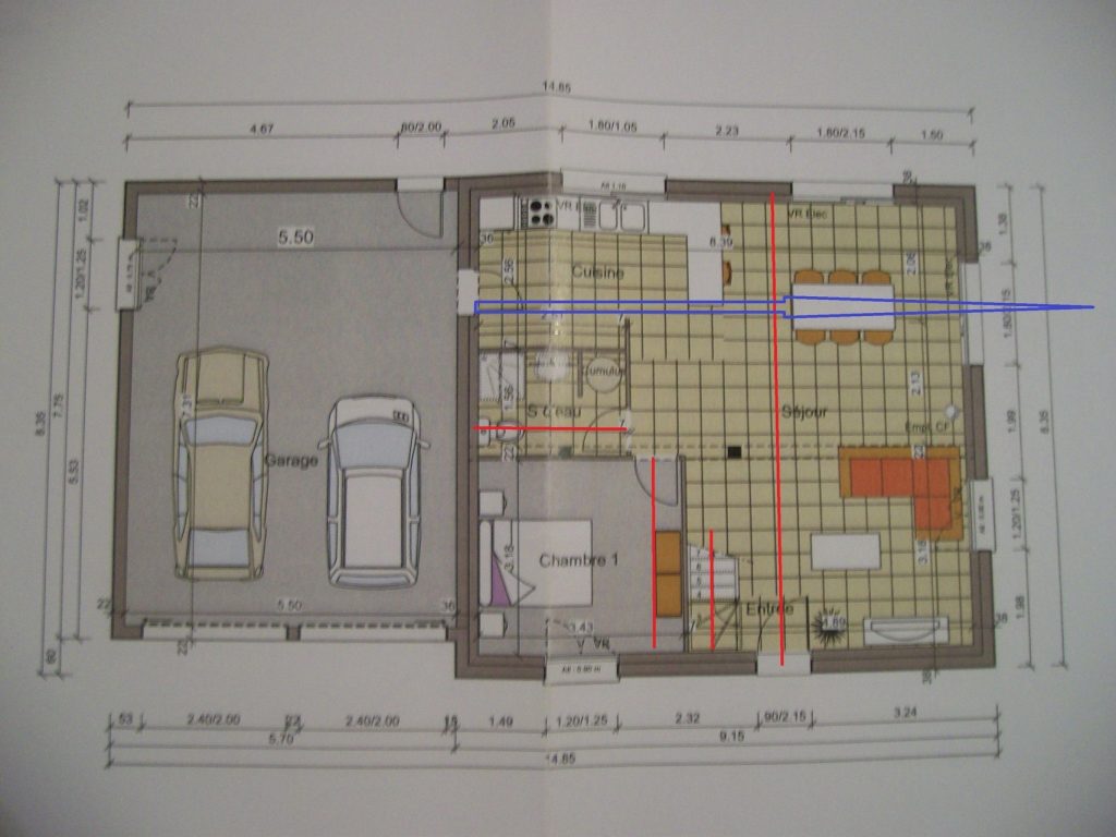 douche grande taille