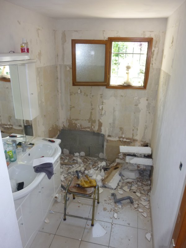 douche italienne evacuation