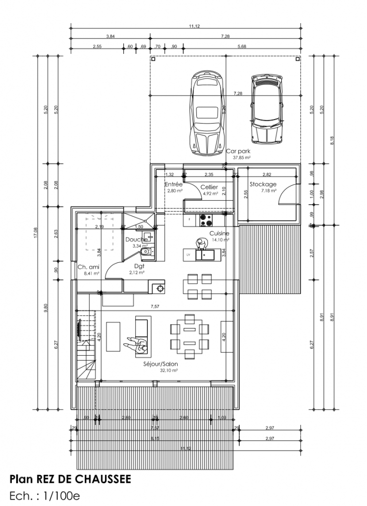 exemple salle de bain douche italienne