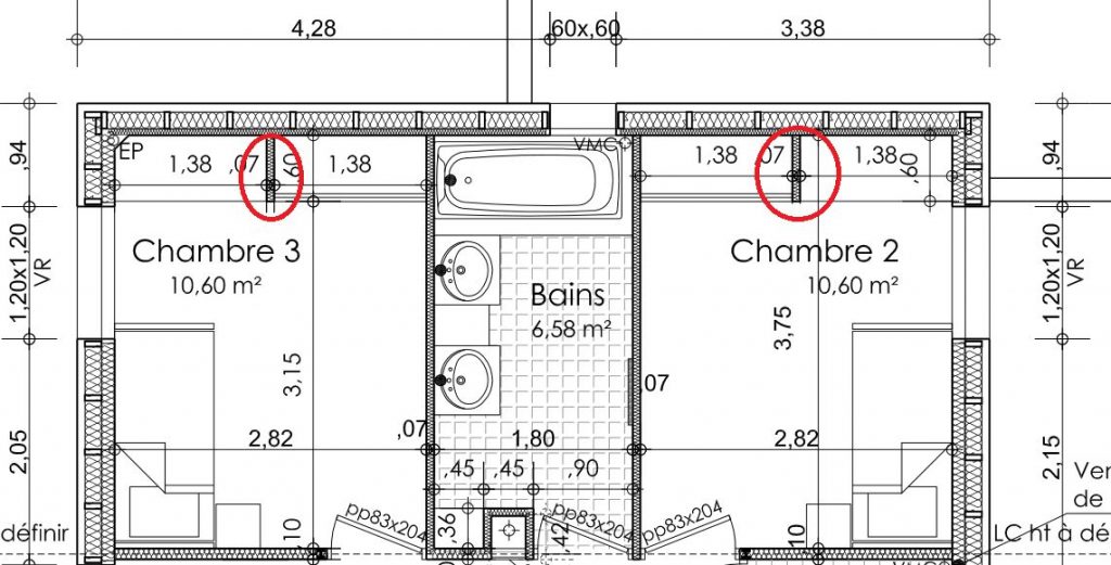 hauteur rideau de baignoire