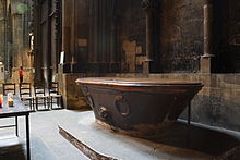 salle de bain dans une baignoire